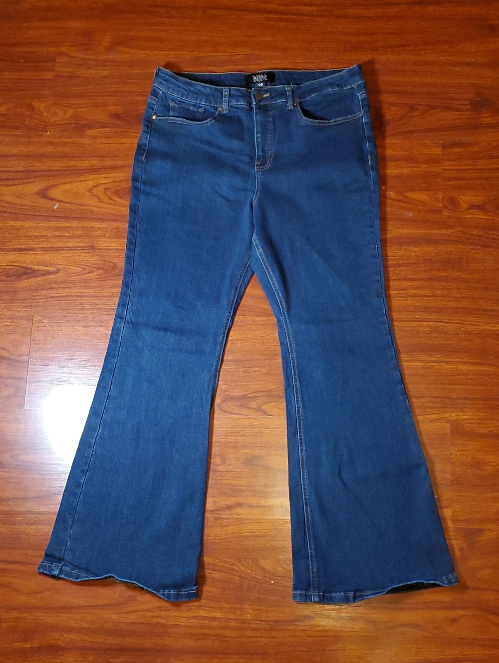 Women’s Dark Blue EMPYRE Flared Jeans - Unknown Brand